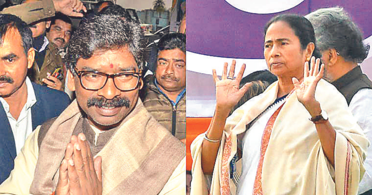 Mamata extends ‘complete support’ to Jharkhand’s Hemant Soren government!